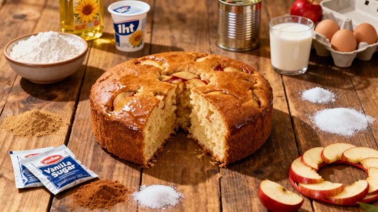Gateau aux pommes moelleux recette rapide et facile