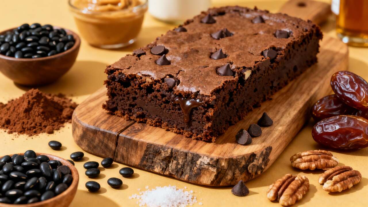 Brownie sans beurre oeuf ni sucre cette recette légère et gourmande est très facile à réaliser