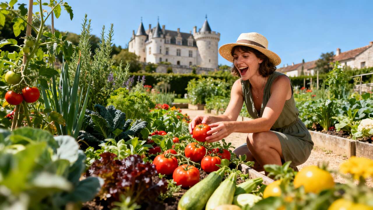 On y va pour son château mais le vrai trésor de ce village est son potager classé jardin remarquable
