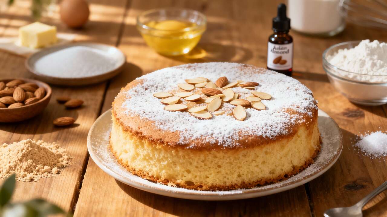 Gâteau aux amandes moelleux recette facile et savoureuse