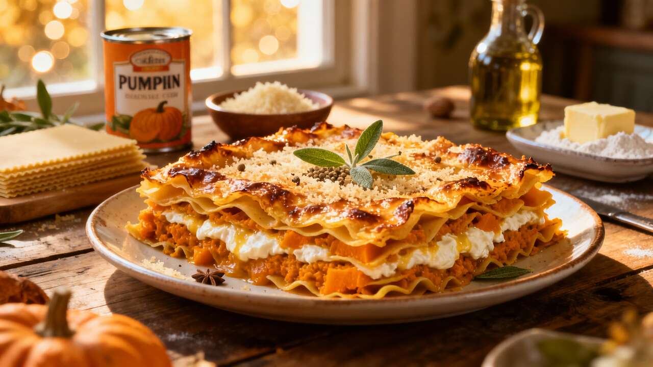 Cette recette de Lasagnes à la citrouille va remplacer vos lasagnes à la bolognaise pour toujours