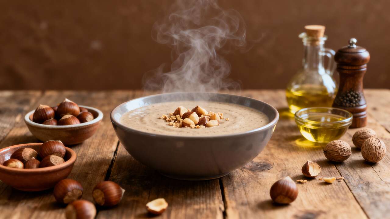 Recette ultra-rapide : Le velouté de châtaignes de Julie Andrieu en 15 minutes, l'entrée parfaite pour les jours pressés
